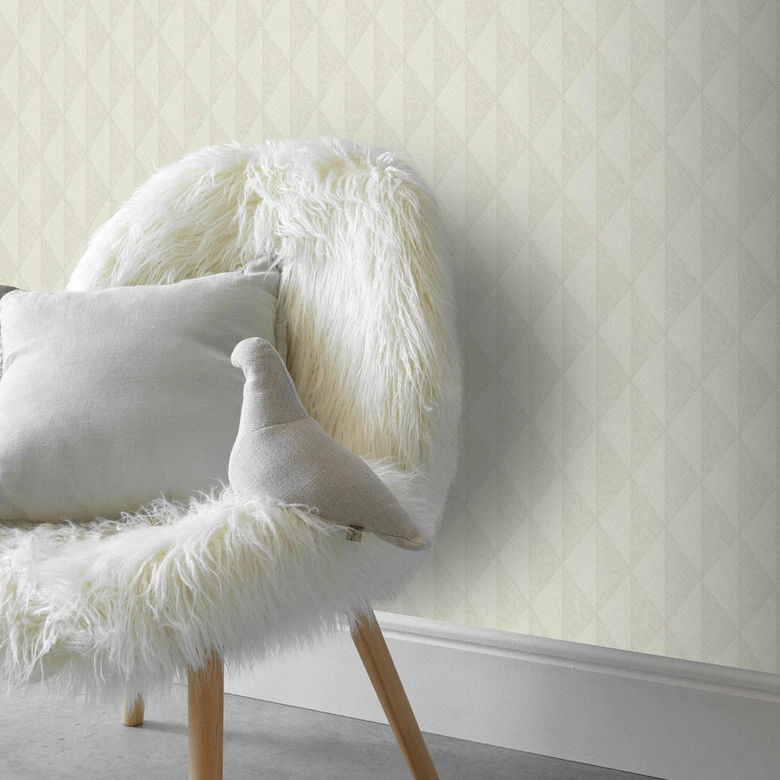 Guido Maria Kretschmer Papier peint graphique Woven Whisper Fashion for Walls 5 taupe clair 