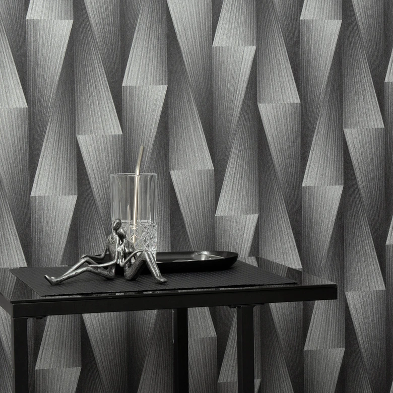 Guido Maria Kretschmer Grafiktapete Shift Fashion for Walls 5 silber 