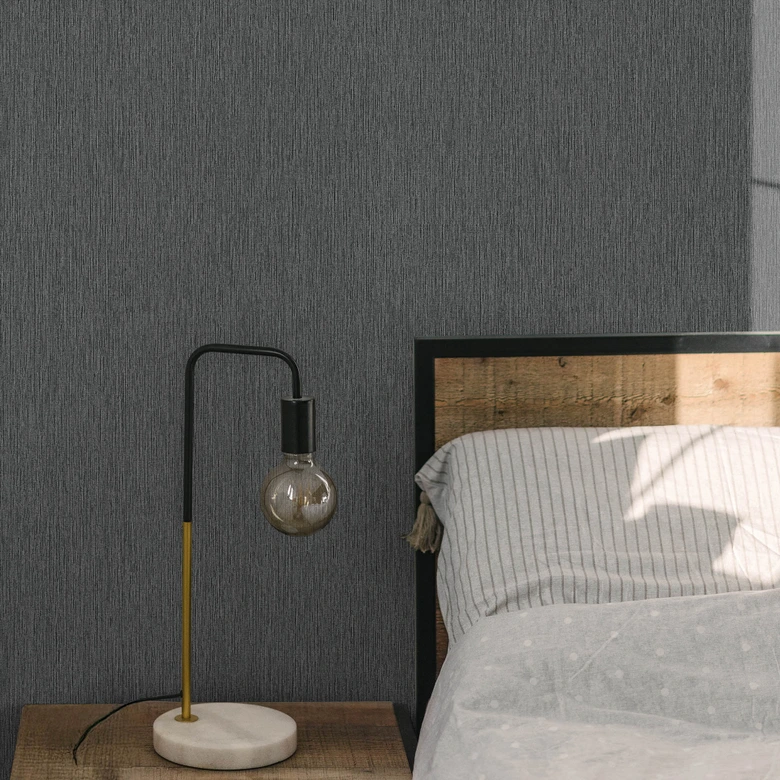 Guido Maria Kretschmer Papier peint uni Echo & Soft Loom Fashion for Walls 5 noir 