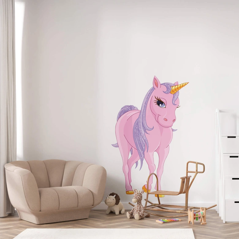 Wandtattoo Einhorn Glamour 