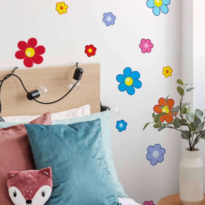 Wandtattoo Kinderblüten-Set 