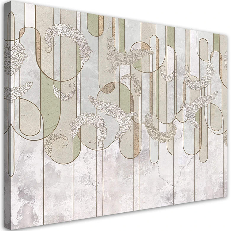 Leinwandbild, Scandi Boho Abstrakt in Beige 