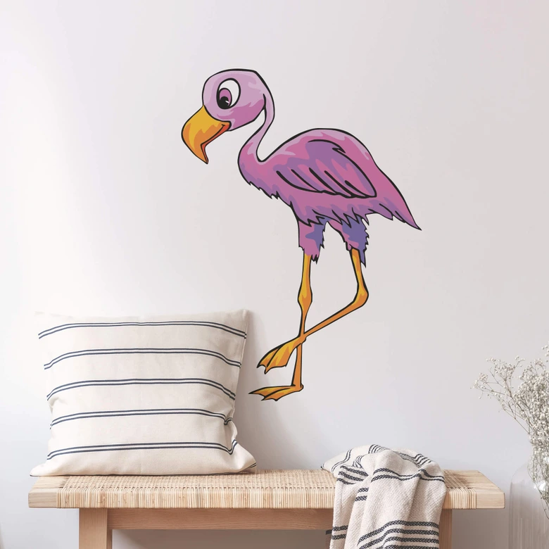 Wandtattoo Flamingo 