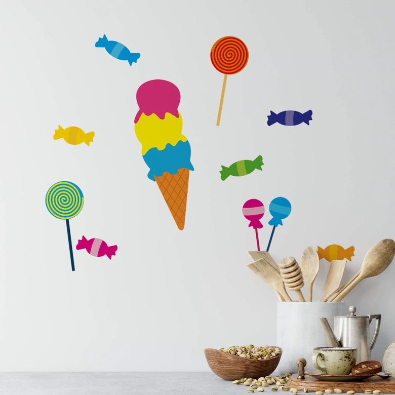 Sticker mural - Gourmandises 