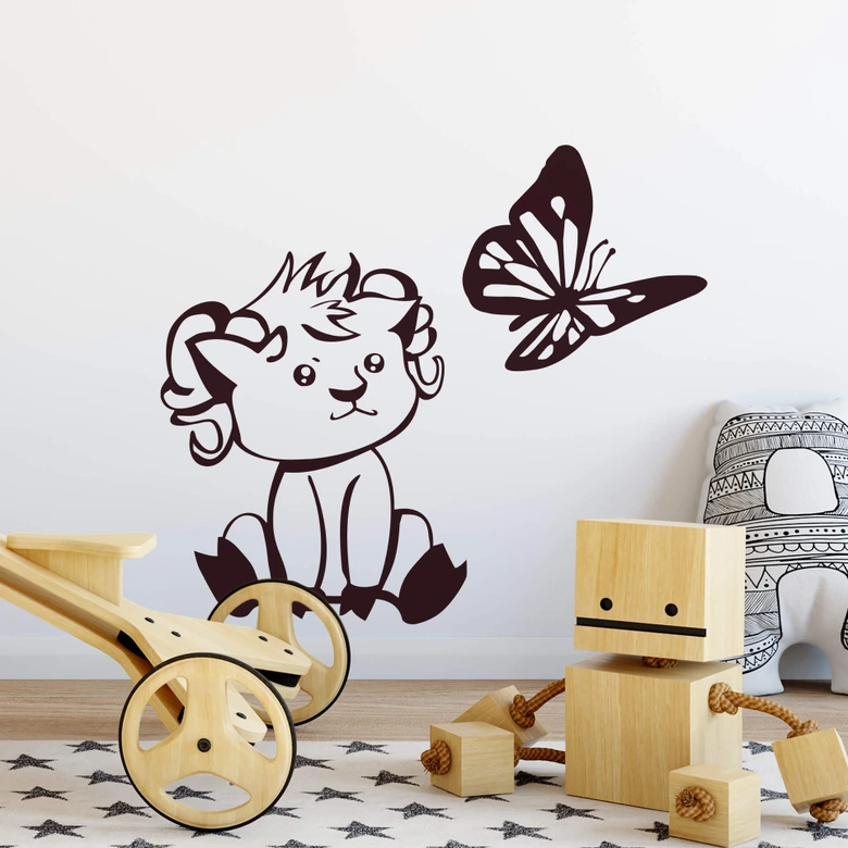 Sticker mural - Bébé Mouflon 
