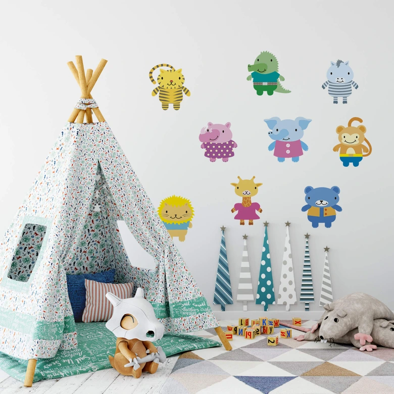 Sticker mural - Adorables Animaux 