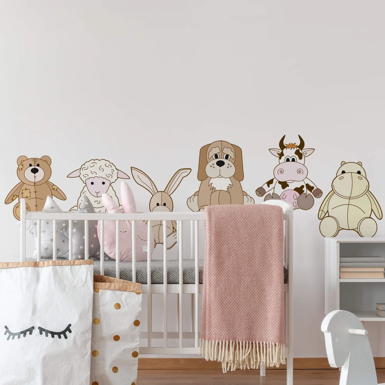 Sticker mural - Zoo de Peluches 