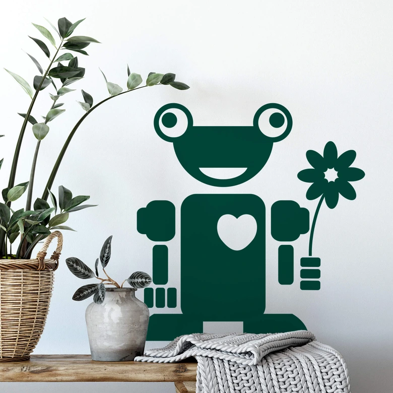 Sticker mural - Robot Lenni 