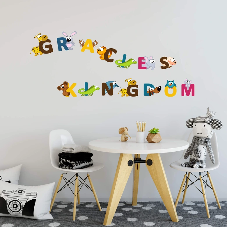 Sticker mural - Prénom alphabet (anglais) 