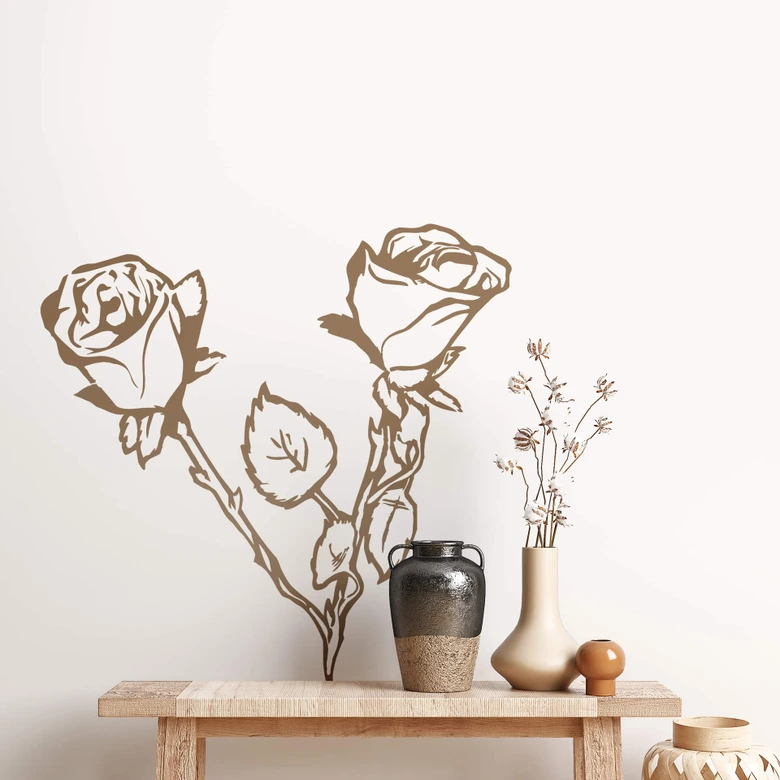 Wandtattoo Rosenstaude 