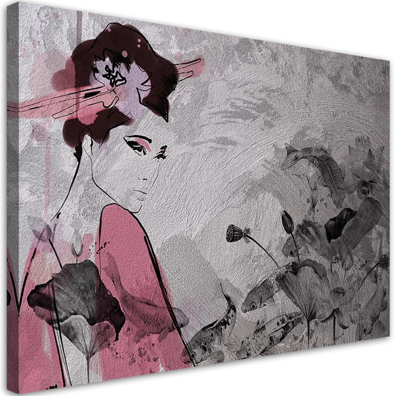 Leinwandbild, Japanische Geisha 