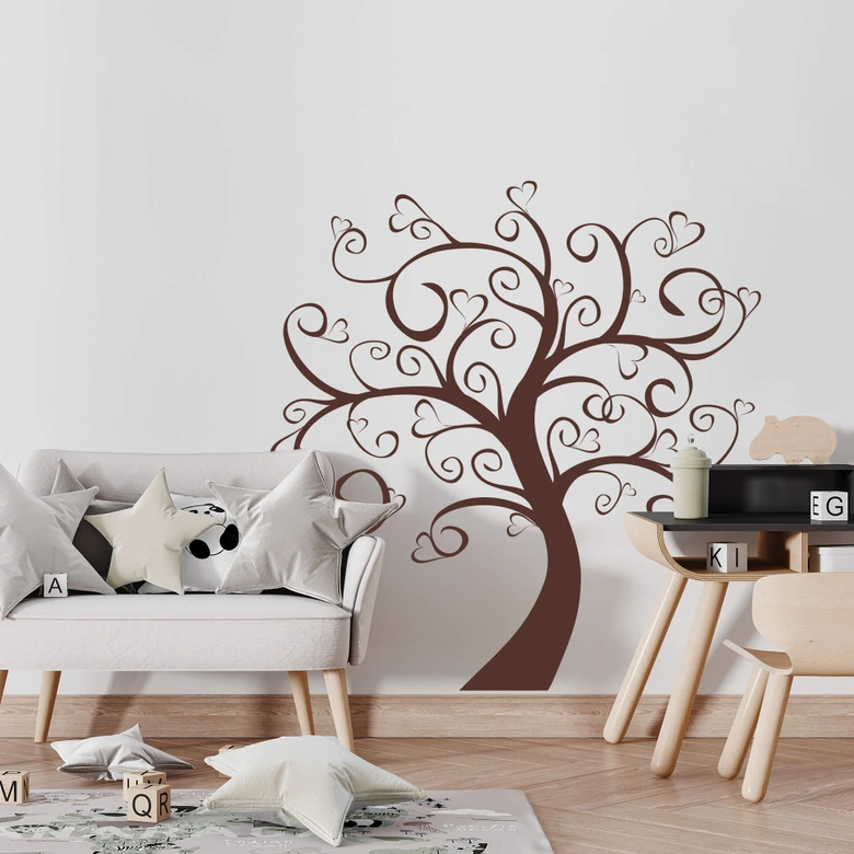 Muursticker Hartenboom 