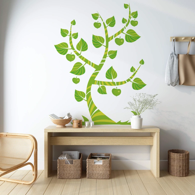 Wandtattoo Apfelbaum 