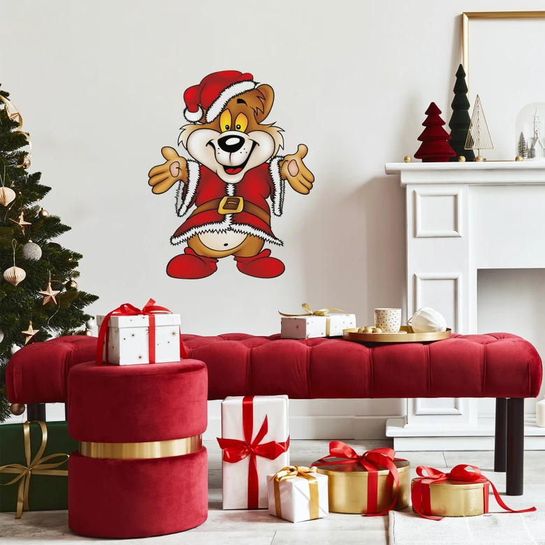 Wandtattoo Weihnachtsbär 