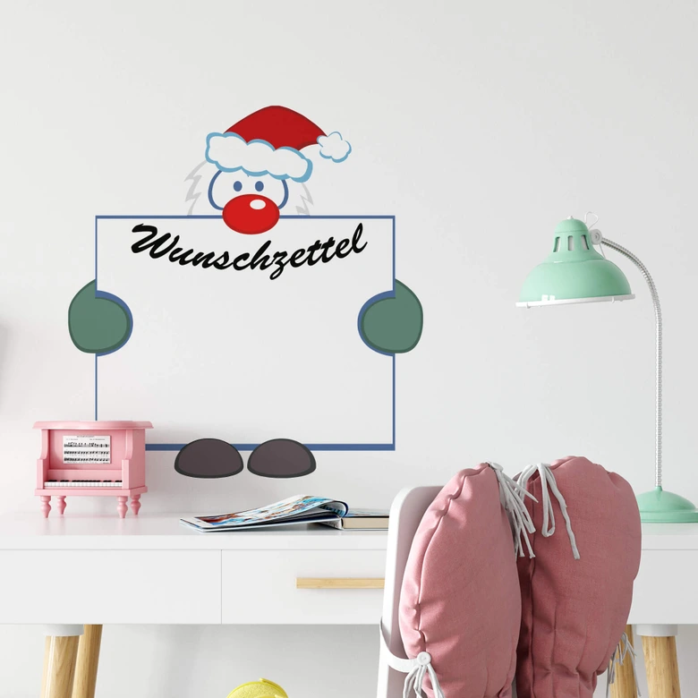 Wandtattoo Wunschzettel 