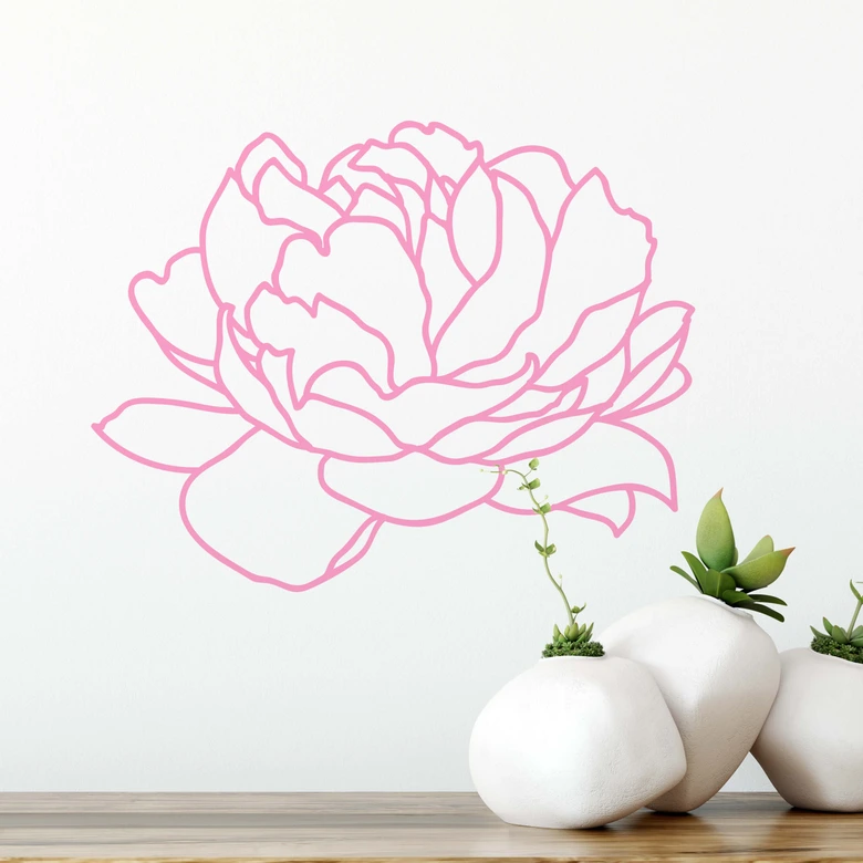 Wandtattoo Peony Blossom 02 