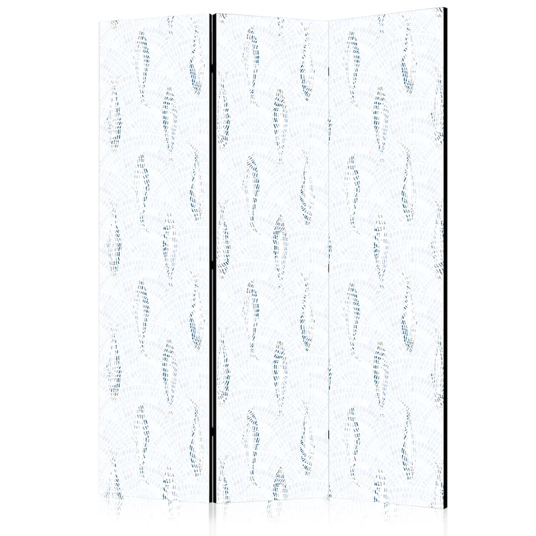 Paravent, Raumteiler freistehend, Trennwand - Delicate Blue Fish 