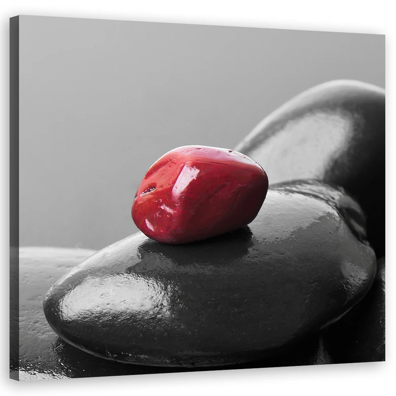 Leinwandbild, Zen Spa Red Stone 