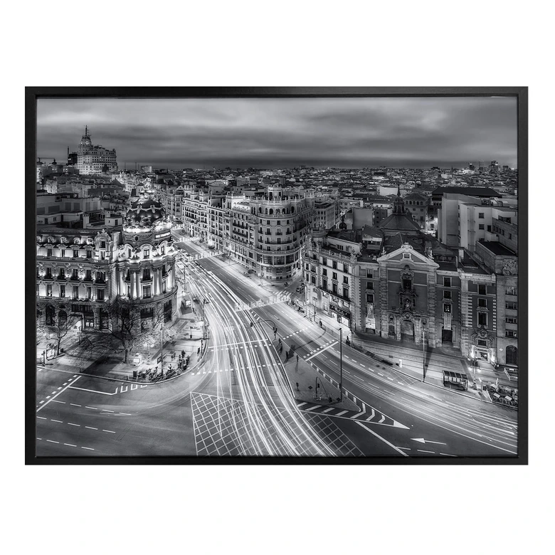 Poster Javier - Madrid bei Nacht 