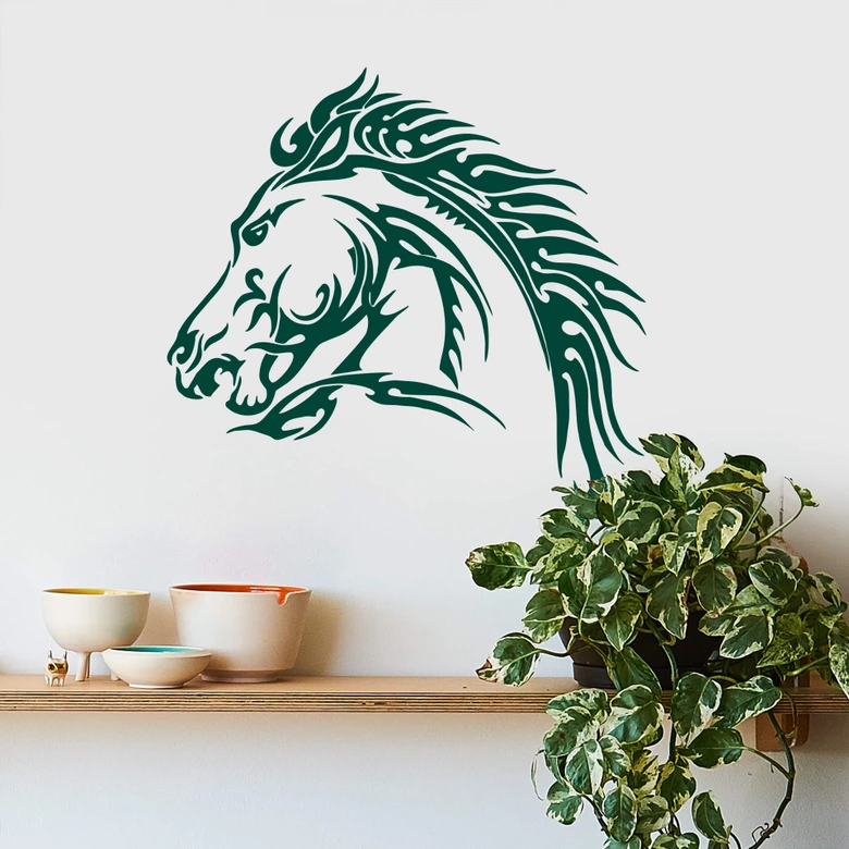 Sticker mural - Tête de Cheval 