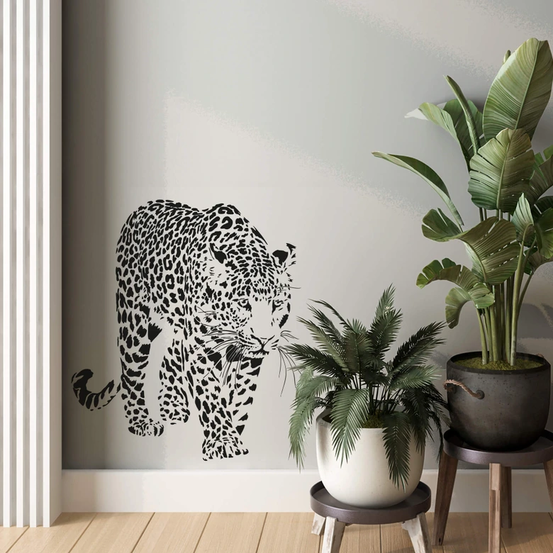 Wandtattoo Leopard 