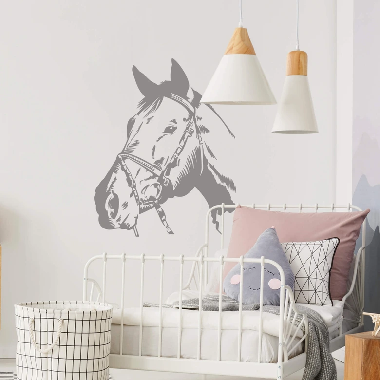 Sticker mural - Tête de Cheval 2 