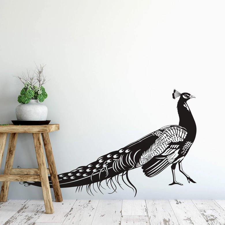 Wandtattoo Pfau 1 