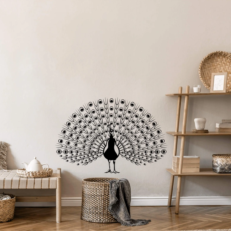 Wandtattoo Pfau 2 