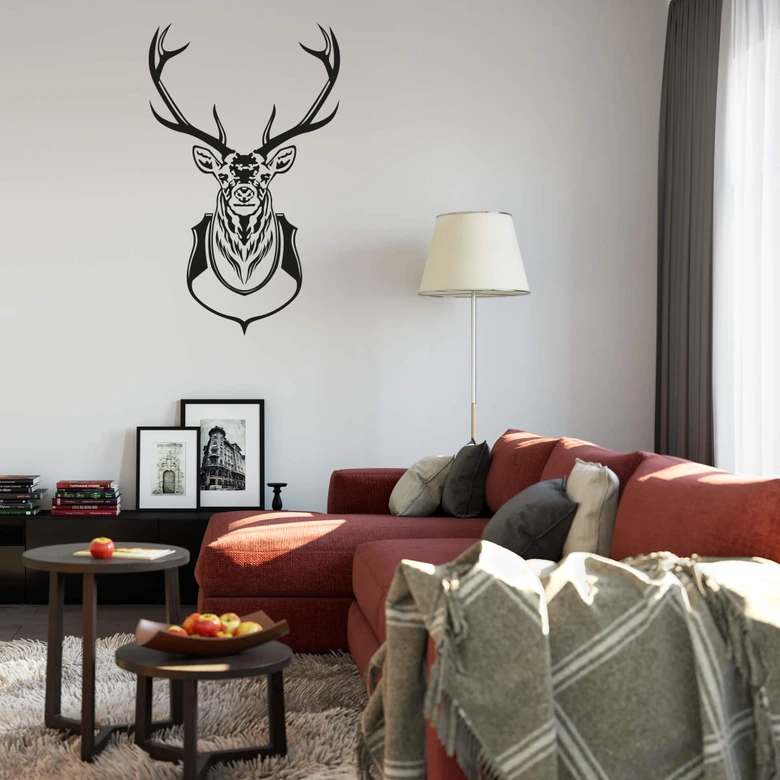 Muursticker Hertengewei 