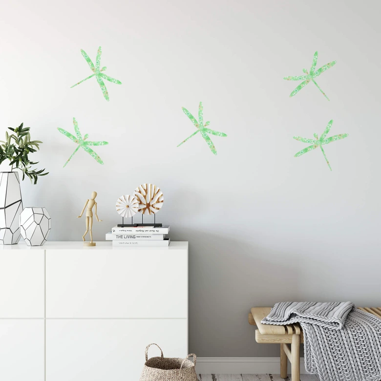 Sæt med guldsmede (mønster) wallsticker 