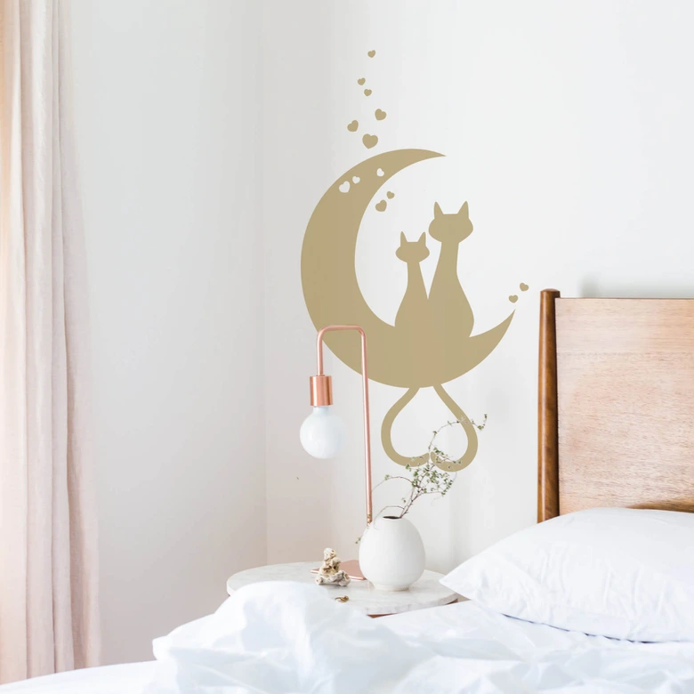 Love on the Moon Wall sticker 