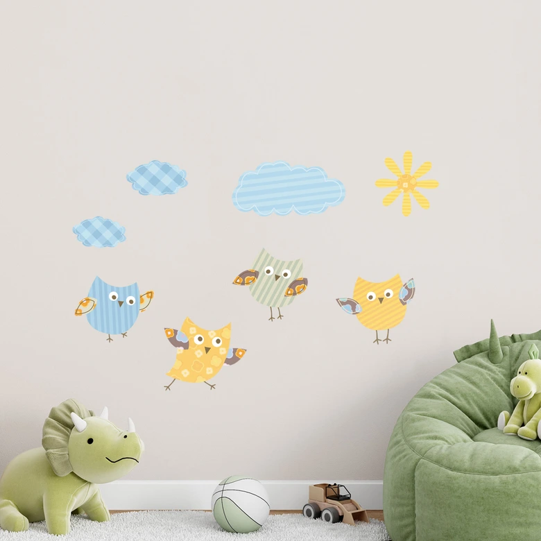 Funny Animals Set (04, Pattern) Wall Sticker 