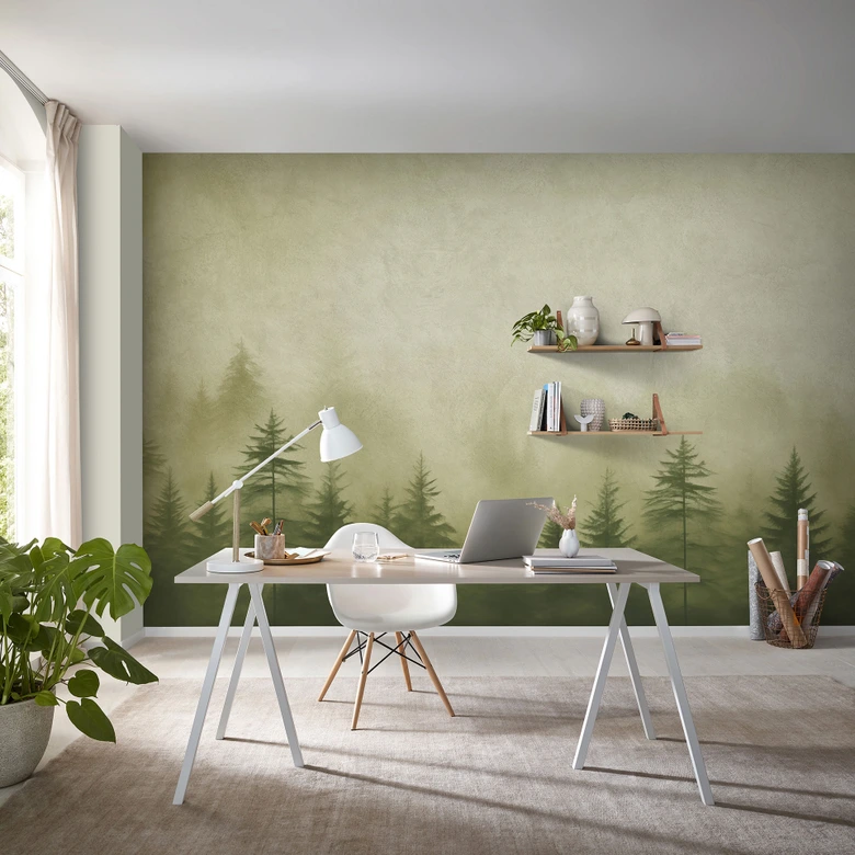 Tapeta krajobrazowa Big Pictures zielona 4,50 x 2,70 m 