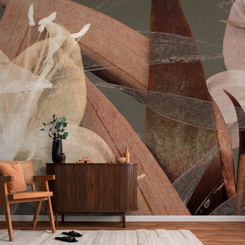 Guido Maria Kretschmer Fototapete Fading Flower- Art Edition 2  braun 