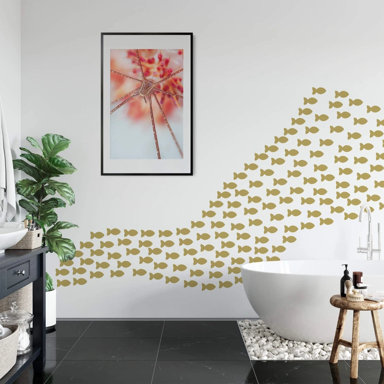 Sticker mural Poisson 