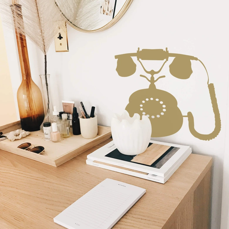 Wandtattoo Telefon 