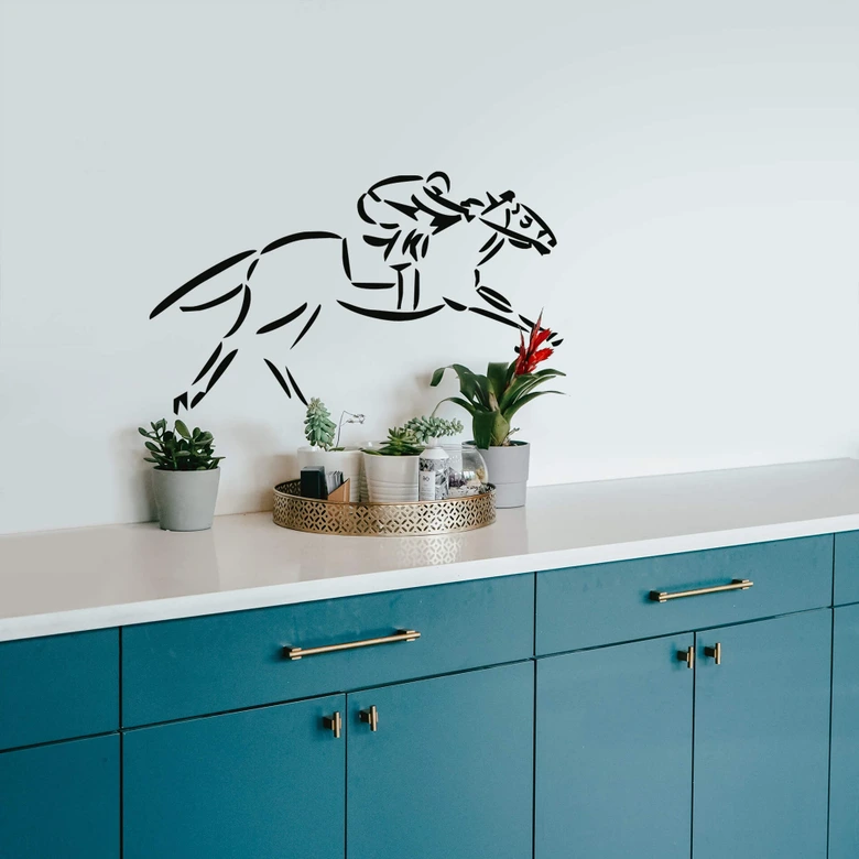 Wandtattoo Schneller Reiter 