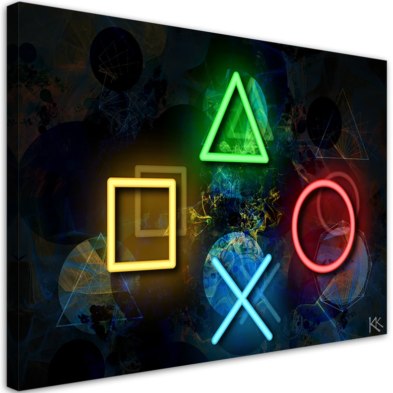 Leinwandbild, Tasten für den Controller 