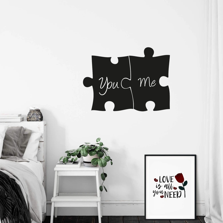 Wandtattoo Puzzleteile 