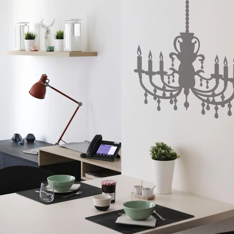 Wandtattoo Kronleuchter 