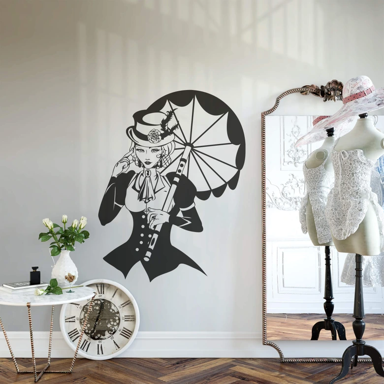 Victorian Lady Wall sticker 
