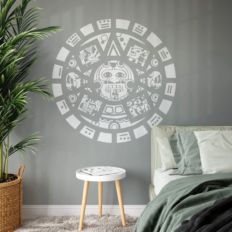 Sticker mural - Masque Maya 