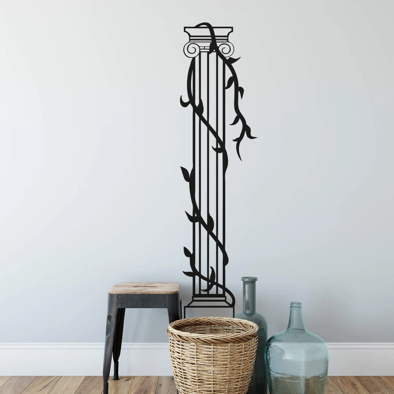 Wandtattoo Säule mit Ranke 
