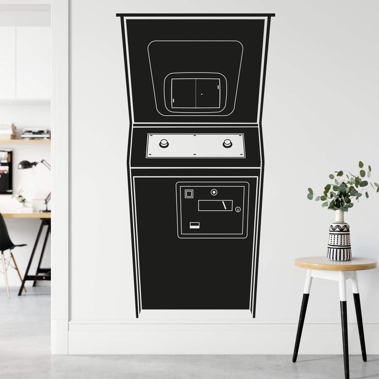Wandtattoo Pong Machine 