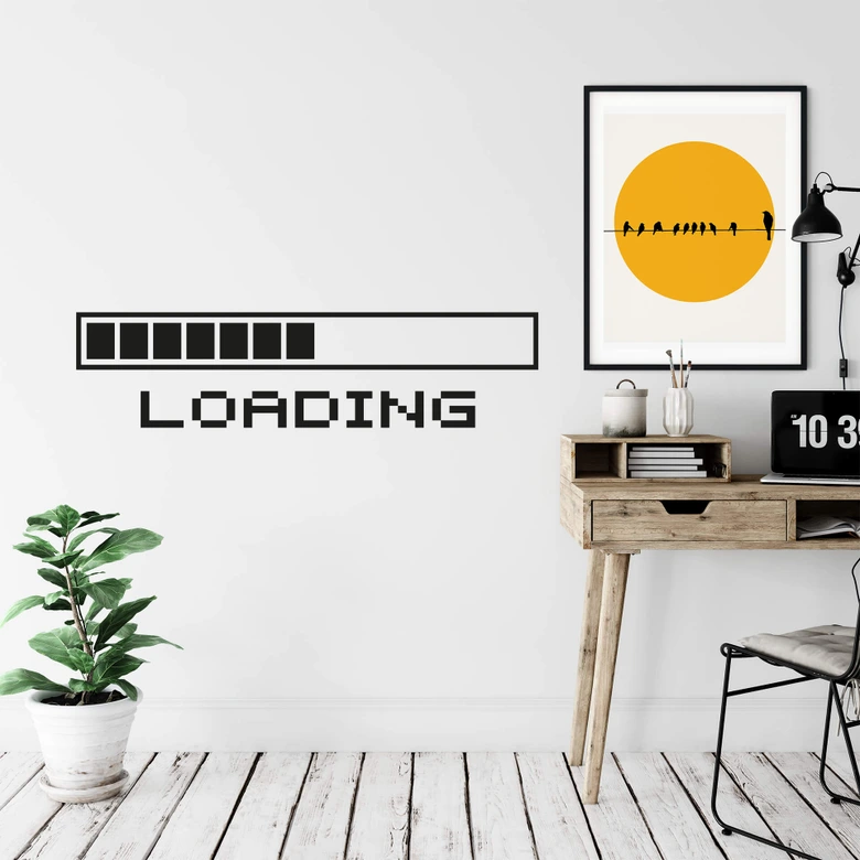 Loading bjælke wallsticker 