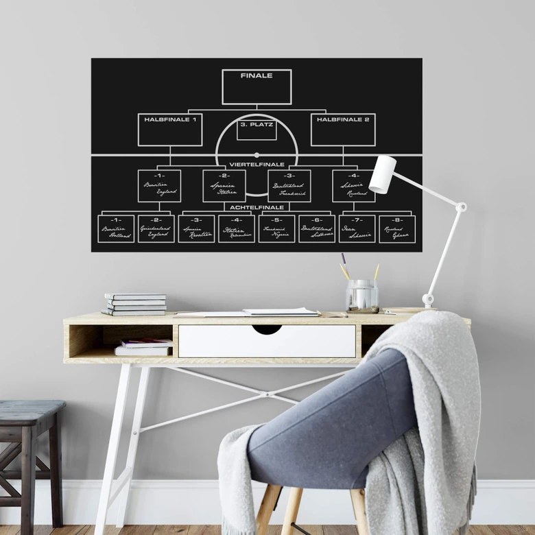 Wandtattoo Spielplan 