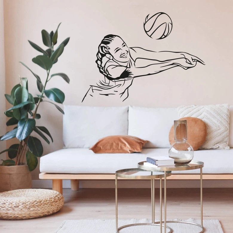 Wandtattoo Volleyball 02 