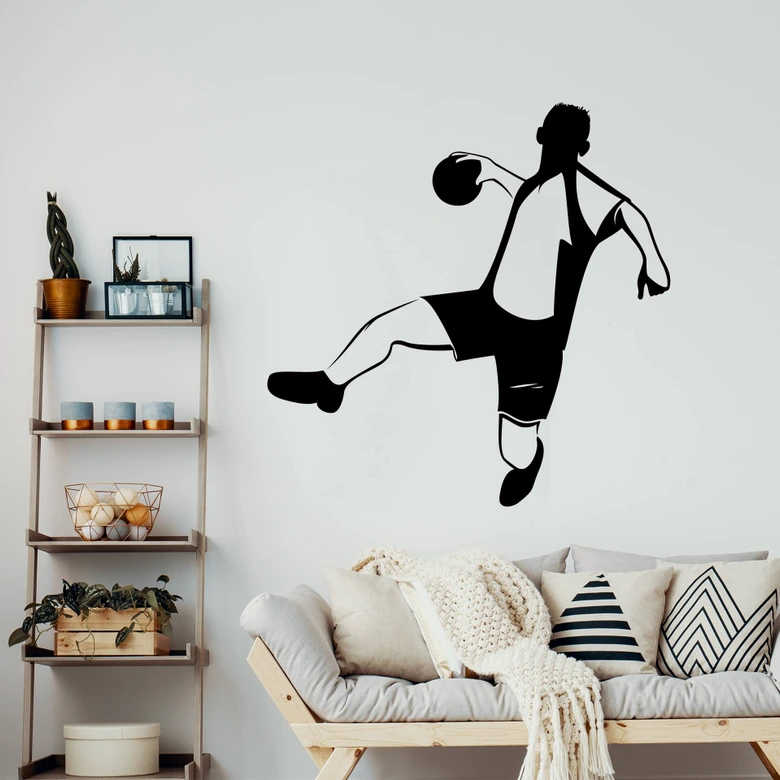 Muursticker Handballer 02 