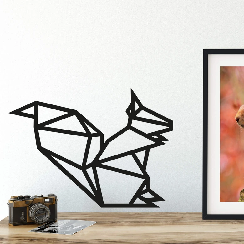 Muursticker origami ijs 