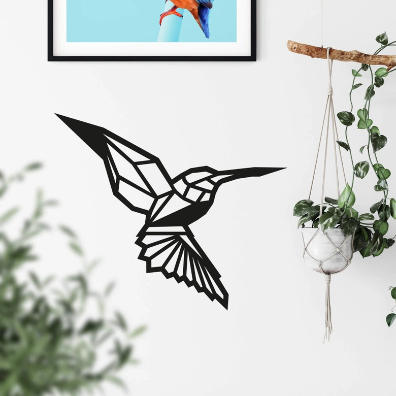 Wandtattoo Origami Kolibri 